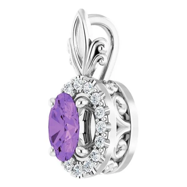 Halo-Style Pendant Image 2 Boyd Jewelers Wesley Chapel, FL