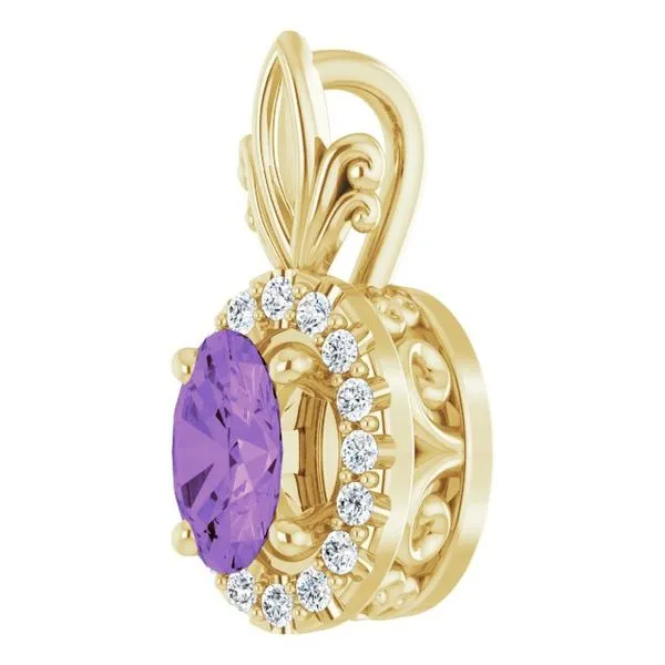 Halo-Style Pendant Image 2 Hopman Jewelers Elkhart, IN