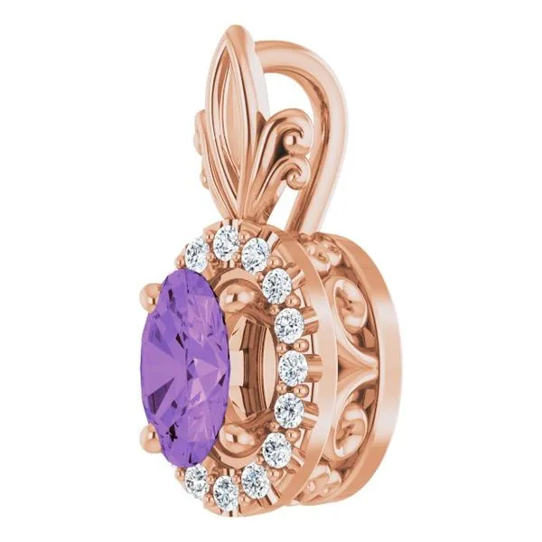 Halo-Style Pendant Image 2 Hart's Jewelers Grants Pass, OR