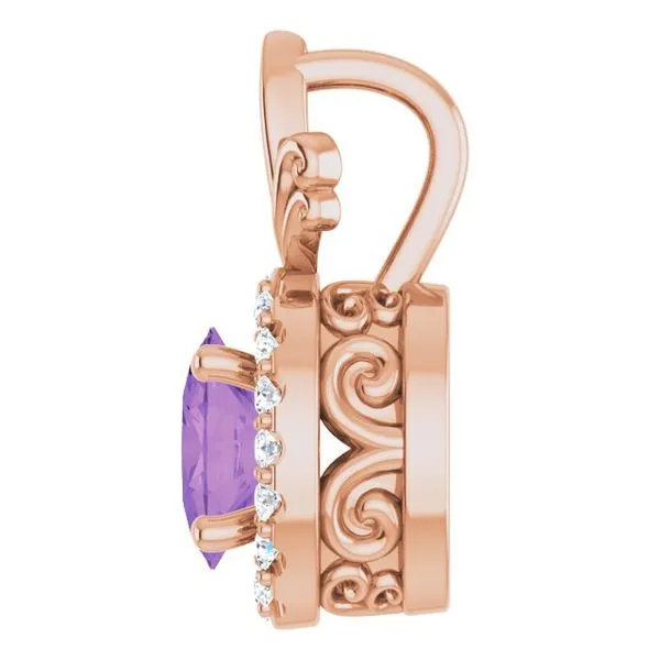 Halo-Style Pendant Image 3 Becky Beck's Jewelry DeKalb, IL