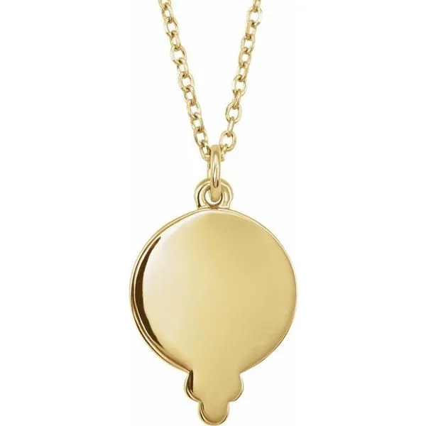 Beaded Disc Necklace Image 3 Becky Beck's Jewelry DeKalb, IL