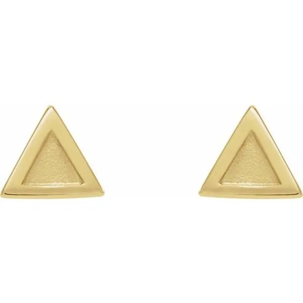 Petite Triangle Earrings Image 2 Hopman Jewelers Elkhart, IN