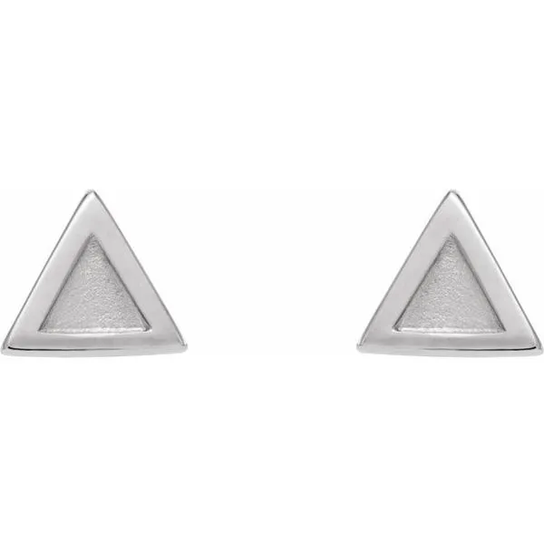 Petite Triangle Earrings Image 2 Hart's Jewelers Grants Pass, OR