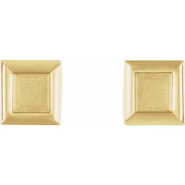 Petite Square Earrings Image 2 Rasmussen Jewelers Spanish Fork, UT