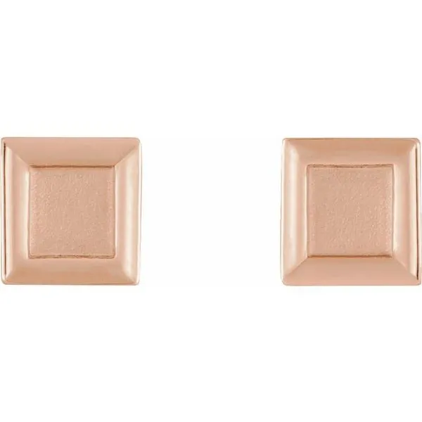 Petite Square Earrings Image 2 Hart's Jewelers Grants Pass, OR