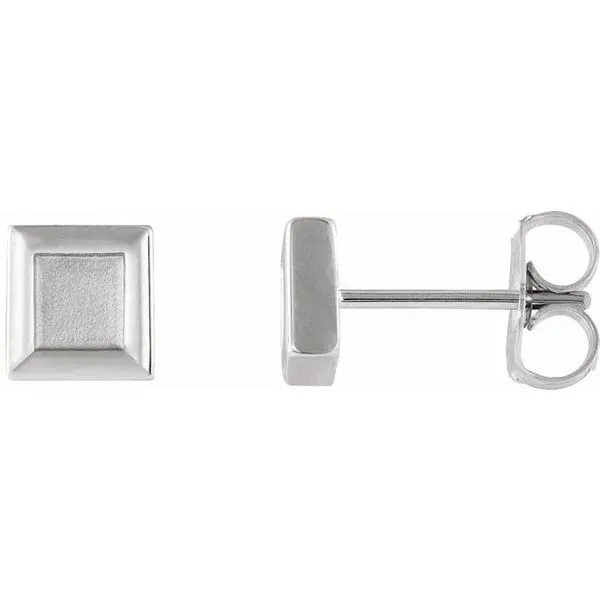 Petite Square Earrings Hopman Jewelers Elkhart, IN
