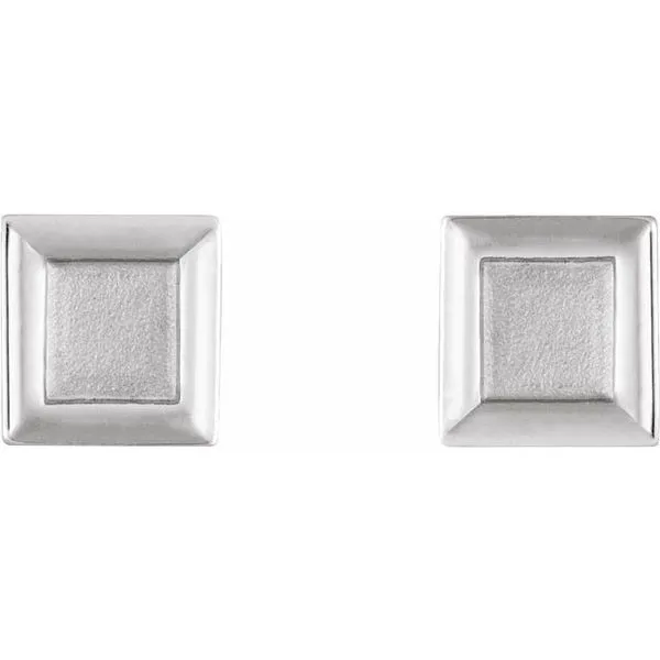 Petite Square Earrings Image 2 Woelk's House of Diamonds Russell, KS