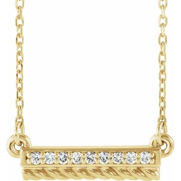 Rope Bar Necklace Hopman Jewelers Elkhart, IN