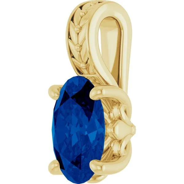 Solitaire Pendant Image 2 Becky Beck's Jewelry DeKalb, IL