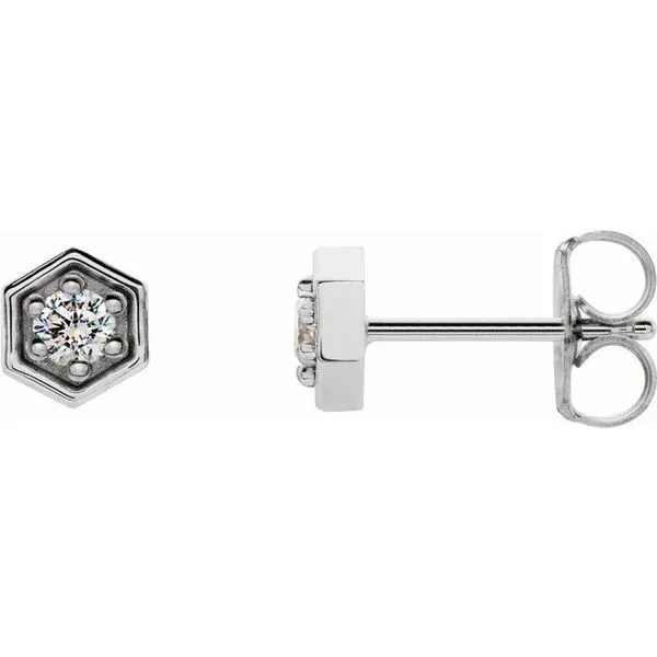 Hexagon Earrings Scirto's Jewelry Lockport, NY