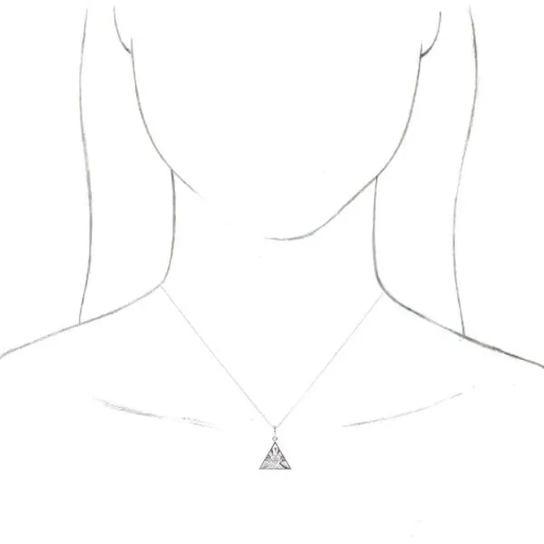 Eye of Providence Necklace Image 3 Hart's Jewelers Grants Pass, OR