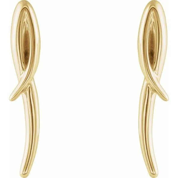 Freeform Drop Earrings Image 2 Michael's Jewelry North Wilkesboro, NC