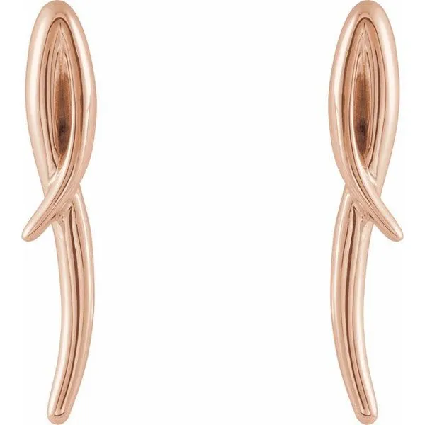 Freeform Drop Earrings Image 2 Scirto's Jewelry Lockport, NY