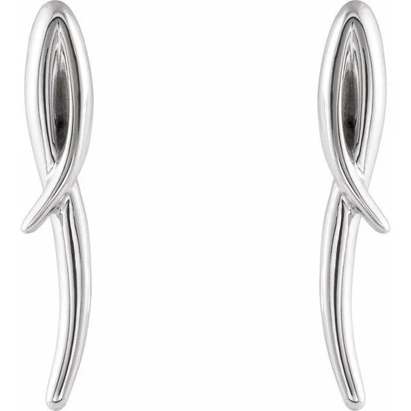 Freeform Drop Earrings Image 2 Scirto's Jewelry Lockport, NY