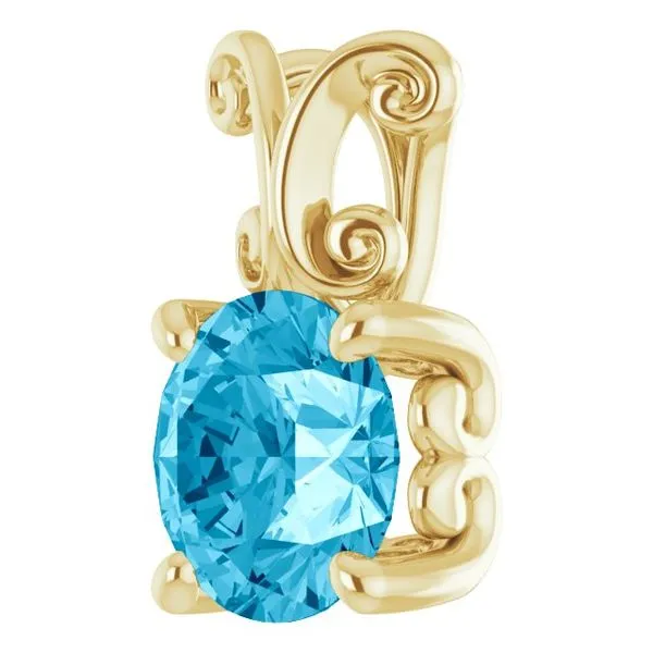 Solitaire Pendant Image 2 Scirto's Jewelry Lockport, NY