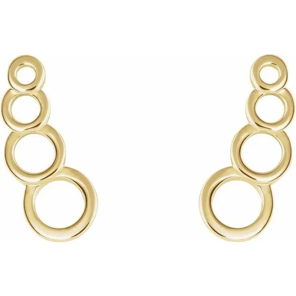 Geometric Ear Climbers Image 2 Hart's Jewelers Grants Pass, OR
