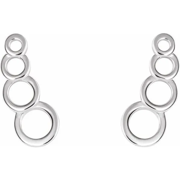 Geometric Ear Climbers Image 2 Hart's Jewelers Grants Pass, OR
