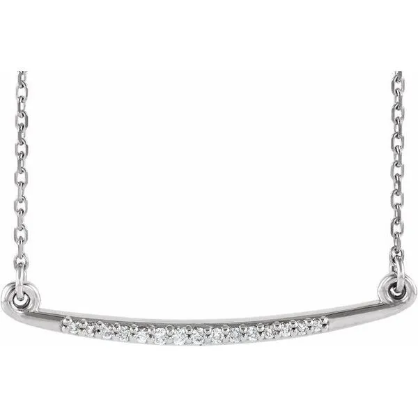 Curved Bar Necklace Hart's Jewelers Grants Pass, OR