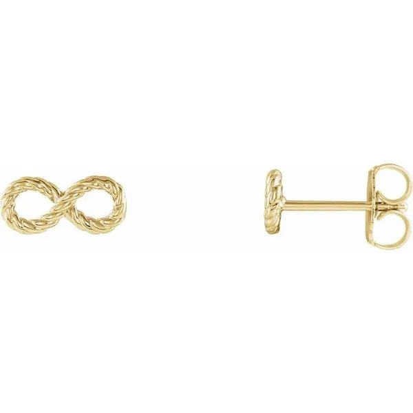 Infinity-Inspired Rope Earrings Hopman Jewelers Elkhart, IN
