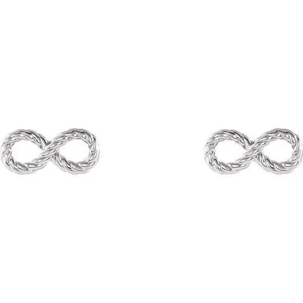 Infinity-Inspired Rope Earrings Image 2 Hopman Jewelers Elkhart, IN
