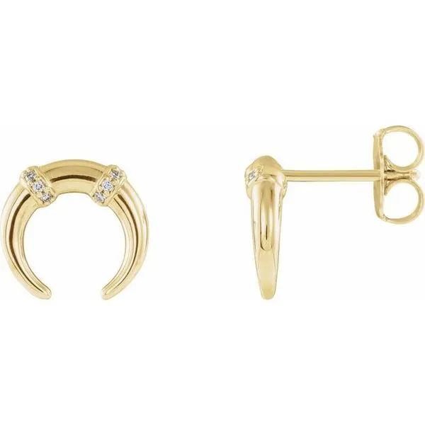 Accented Crescent Earrings Rasmussen Jewelers Spanish Fork, UT