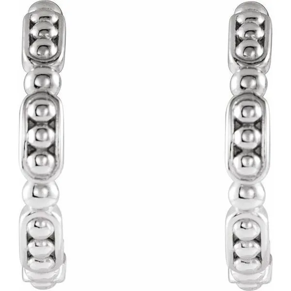 Beaded Hoop Earrings Image 2 Bauble Patch Jewelers Comstock Park, MI