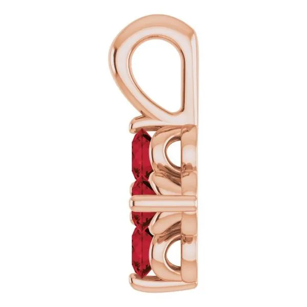 Youth Birthstone Pendant Image 3 Linwood Custom Jewelers Linwood, NJ