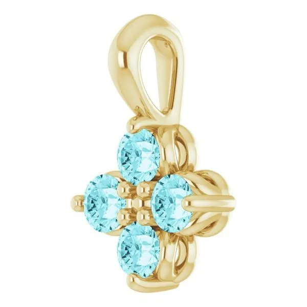 Youth Birthstone Pendant Image 2 Becky Beck's Jewelry DeKalb, IL