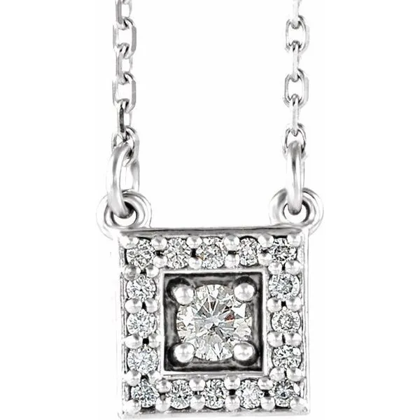 Halo-Style Necklace Hart's Jewelers Grants Pass, OR