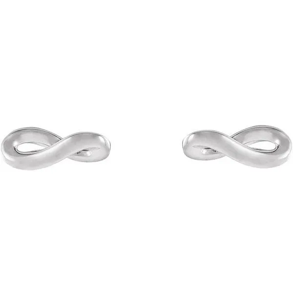 Infinity-Inspired Earrings Image 2 Hopman Jewelers Elkhart, IN