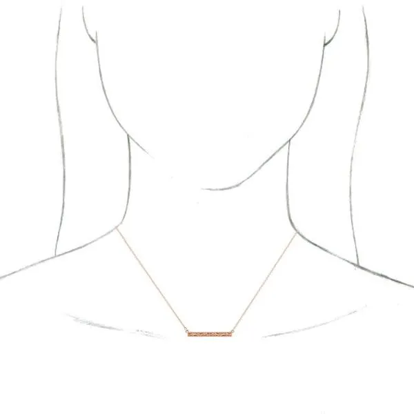 Sculptural Bar Necklace Image 3 Douglas Jewelers Conroe, TX