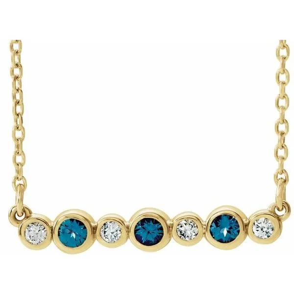 Bezel-Set Bar Necklace Hart's Jewelers Grants Pass, OR