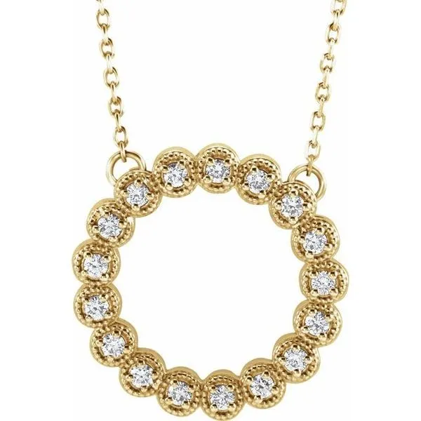 Accented Circle Necklace Hart's Jewelers Grants Pass, OR