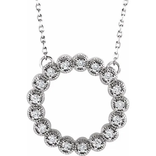 Accented Circle Necklace Rasmussen Jewelers Spanish Fork, UT