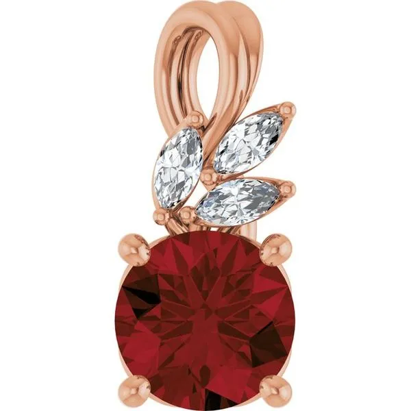 Accented Floral Pendant Hart's Jewelers Grants Pass, OR