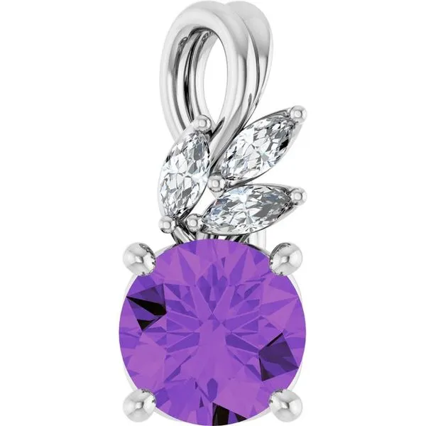 Accented Floral Pendant Becky Beck's Jewelry DeKalb, IL