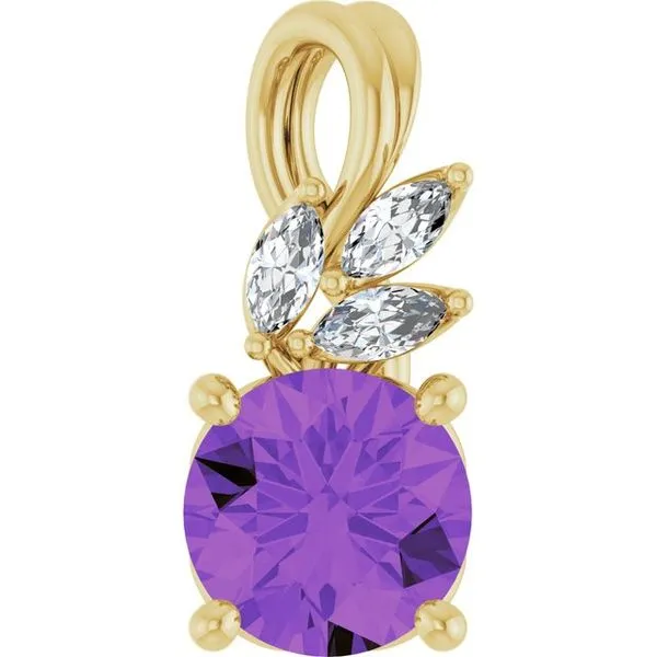 Accented Floral Pendant Becky Beck's Jewelry DeKalb, IL