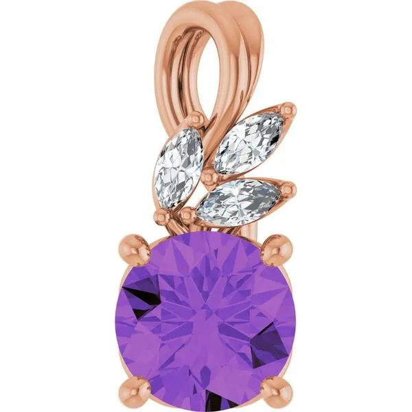 Accented Floral Pendant Hart's Jewelers Grants Pass, OR