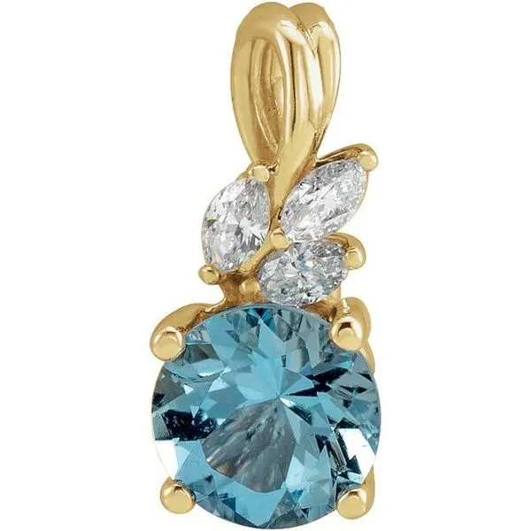 Accented Floral Pendant Linwood Custom Jewelers Linwood, NJ