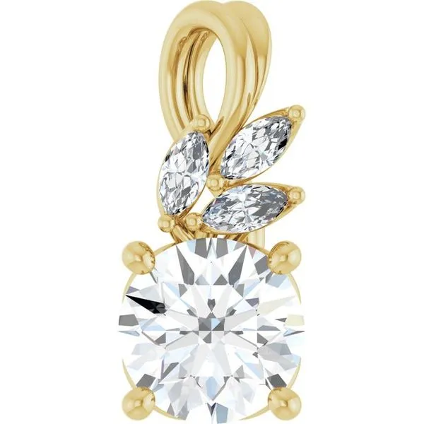 Accented Floral Pendant Scirto's Jewelry Lockport, NY