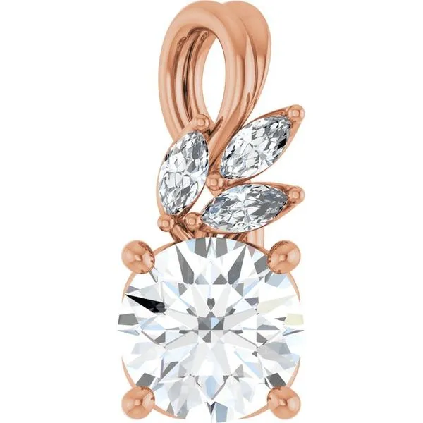 Accented Floral Pendant Hopman Jewelers Elkhart, IN