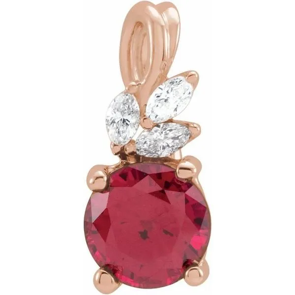 Accented Floral Pendant Smith Jewelers Franklin, VA