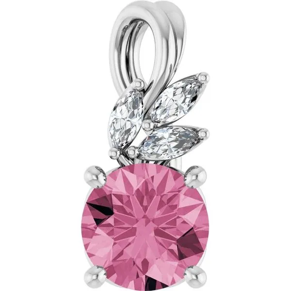 Accented Floral Pendant Scirto's Jewelry Lockport, NY