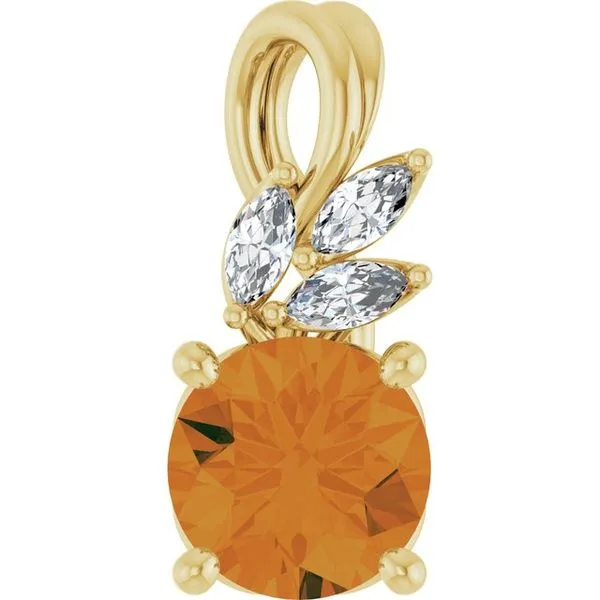 Accented Floral Pendant Hart's Jewelers Grants Pass, OR