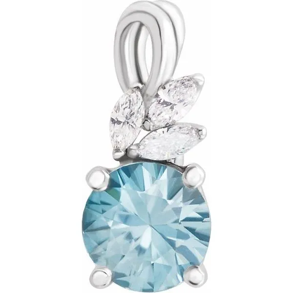 Accented Floral Pendant Hopman Jewelers Elkhart, IN