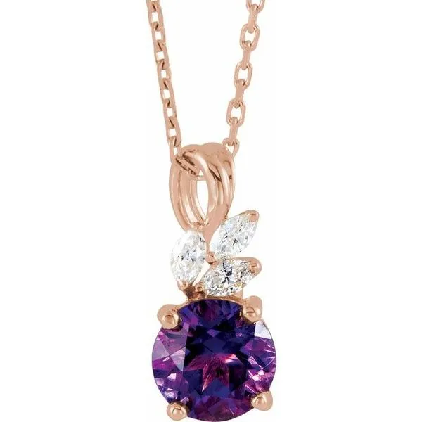 Accented Floral Necklace Arnold's Jewelry and Gifts Logansport, IN