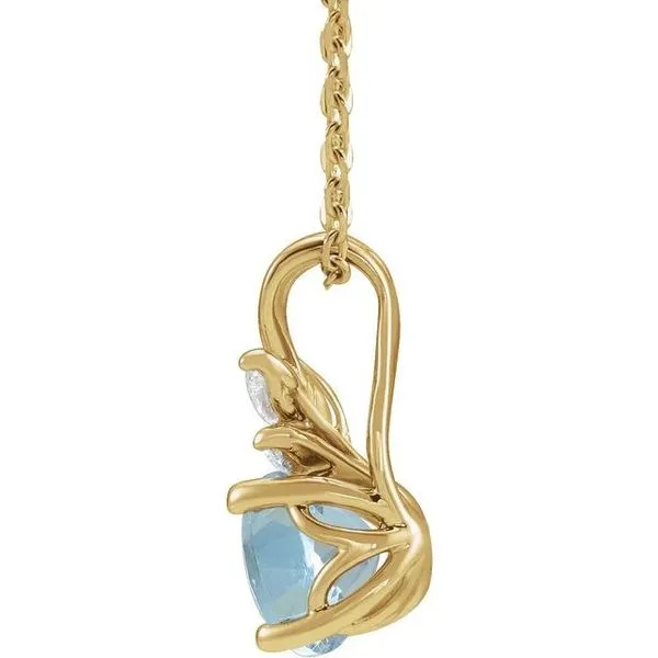 Accented Floral Necklace Image 2 Milan's Jewelry Inc Sarasota, FL