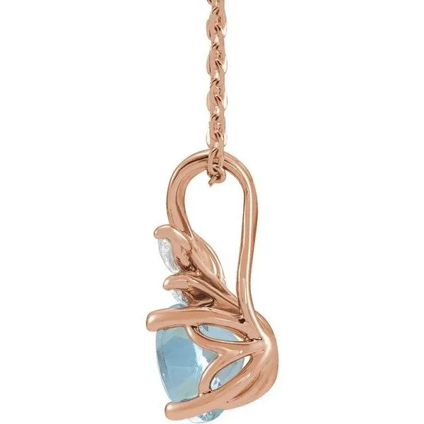 Accented Floral Necklace Image 2 Rasmussen Jewelers Spanish Fork, UT