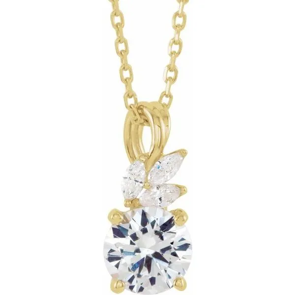 Accented Floral Necklace Hopman Jewelers Elkhart, IN