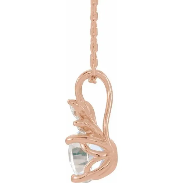 Accented Floral Necklace Image 2 Rasmussen Jewelers Spanish Fork, UT